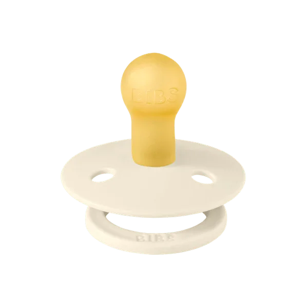 BIBS Studio - Okrogla duda Colour, lateks - Ivory/Ruby - 10022263C Luxbaby