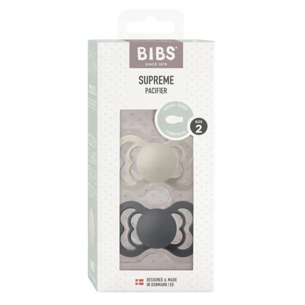 BIBS - Simetrična duda Supreme, lateks - Sand/Iron
