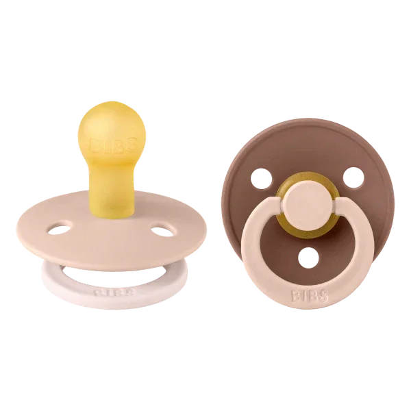 BIBS Studio - Okrogla duda Colour Fusion, lateks - Blush/Woodchuck - 11028102 Luxbaby