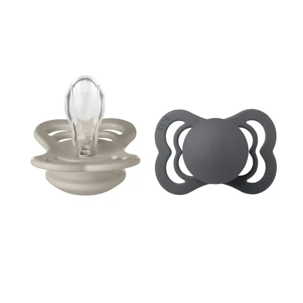 BIBS - Simetrična duda Supreme, silikon - Sand/Iron - 160423 Luxbaby