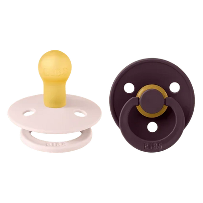 BIBS - Okrogla duda Colour, lateks - Petal/Plum