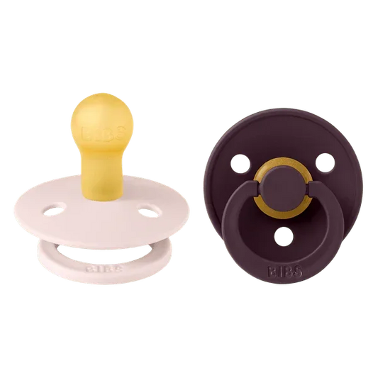 BIBS - Okrogla duda Colour, lateks - Petal/Plum