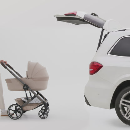 Cybex - Otroški voziček Balios S Lux z zložljivo košaro - Almond Beige (2v1)