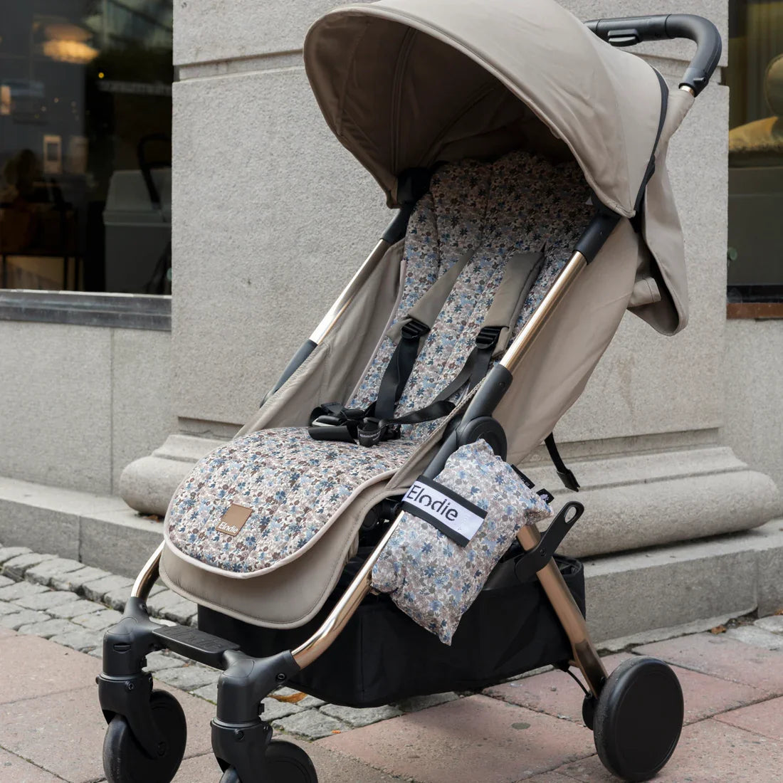 Elodie - Univerzalna podloga za otroški voziček - Blue Garden - E12330 Luxbaby