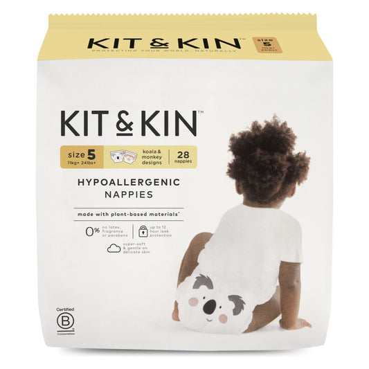 Kit&Kin - Ekološke pleničke Velikost 5 (11+ kg) 28 kosov