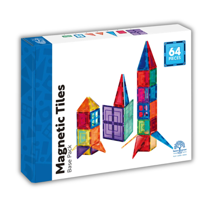 TileTek - Magnetne ploščice - Rainbow Base Pack (64 kosov)